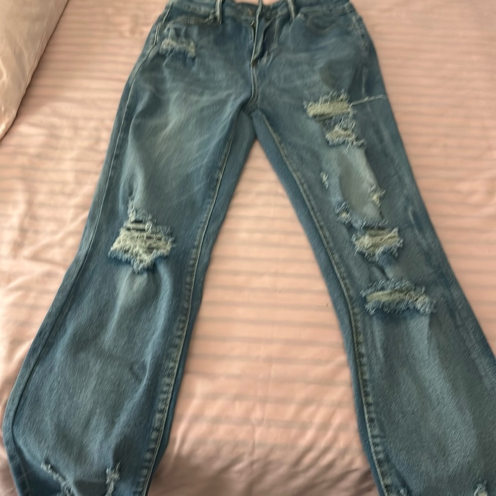 Size P frayed jeans. Never worn.